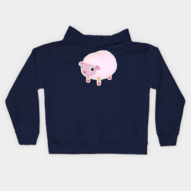 Happy Sheep Kids Hoodie by MadDesigner